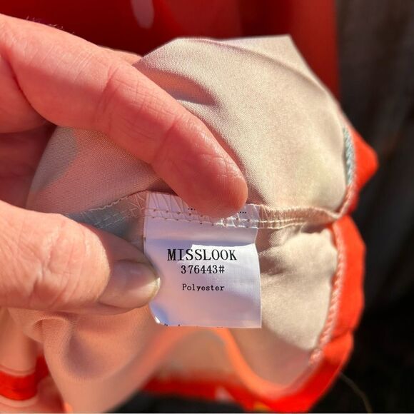 Misslook blouse v neck collar long sleeve plus size 3X - Picture 6 of 8